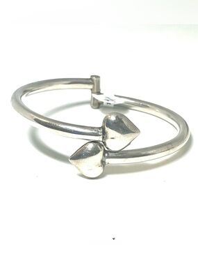 Sterling Taxco Heart Bracelet